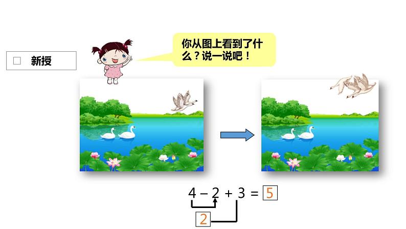 人教版二年级数学上册《加减混合》PPT课件 (7)04