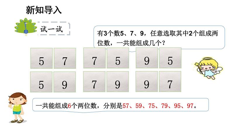 人教版二年级数学上册《简单的组合》数学广角—搭配PPT课件 (2)第2页