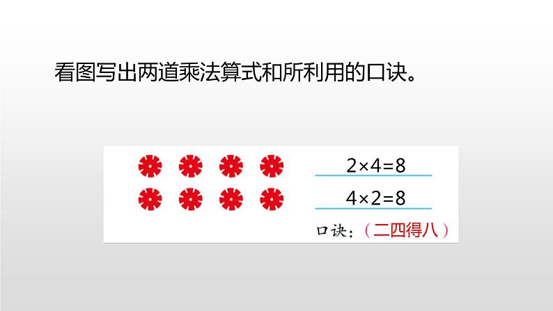 人教版二年级数学上册《2、3、4的乘法口诀》表内乘法PPT课件 (2)第7页