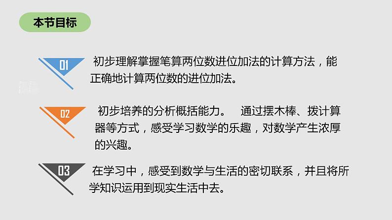 人教版二年级数学上册《进位加》100以内的加法和减法PPT课件 (5)02