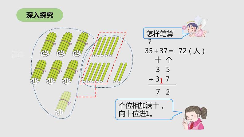 人教版二年级数学上册《进位加》100以内的加法和减法PPT课件 (5)07