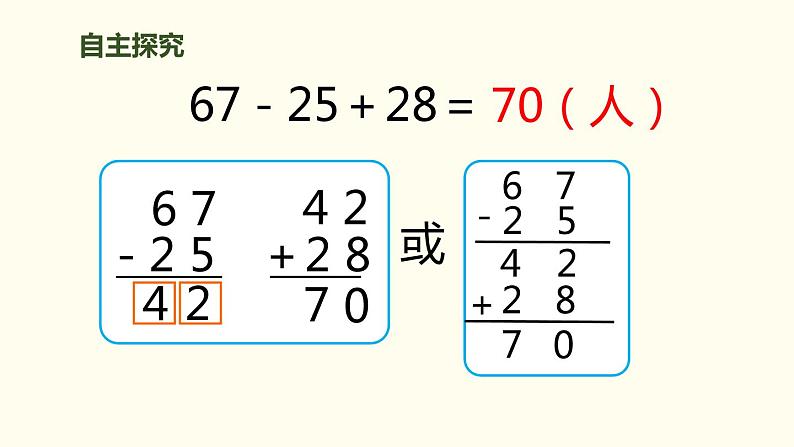 人教版二年级数学上册《加减混合》PPT课件 (4)第4页