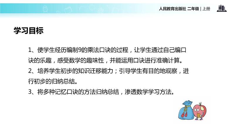 人教版二年级数学上册《9的乘法口诀》PPT课件 (1)第2页