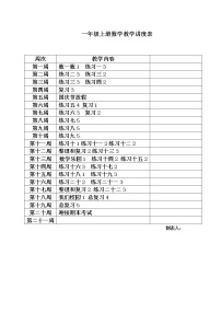 新人教版一年级数学上册教学设计全册1