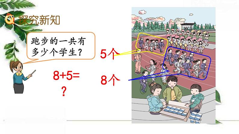 人教版一年级上册 8.3+8、7、6加几+精编课件第3页