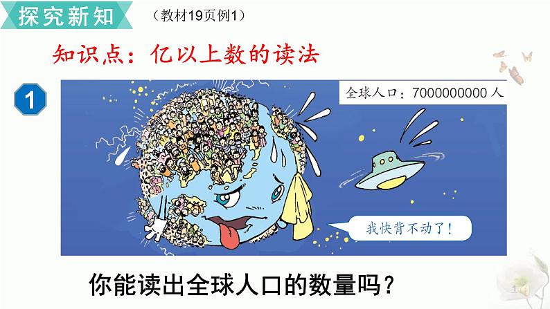 人教版四年级上册数学 亿以上数的读法 课件第6页