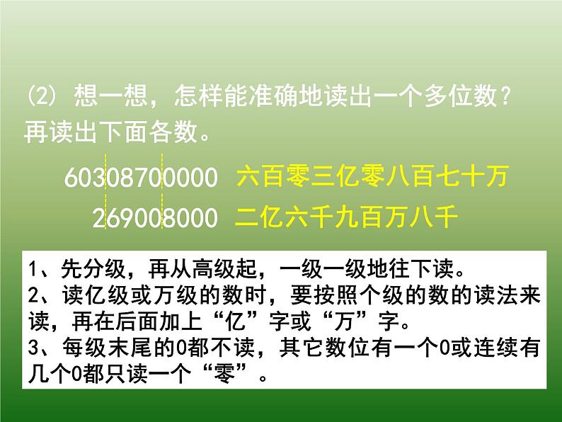 人教版四年级上册 大数的认识整理和复习课件05