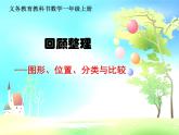一年級上冊數(shù)學雪山樂園--《回顧整理—圖形、位置、分類與比較》課件  青島版（五四制）