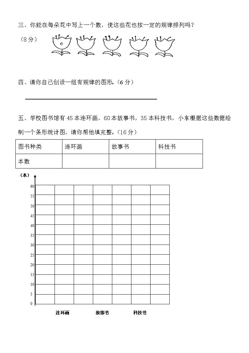 12-13学年小学数学第四册第八、九单元试卷第2页