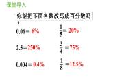 六年级上册数学课件-6  百分数（一）第3课时   百分数与分数小数的互化（2）人教版
