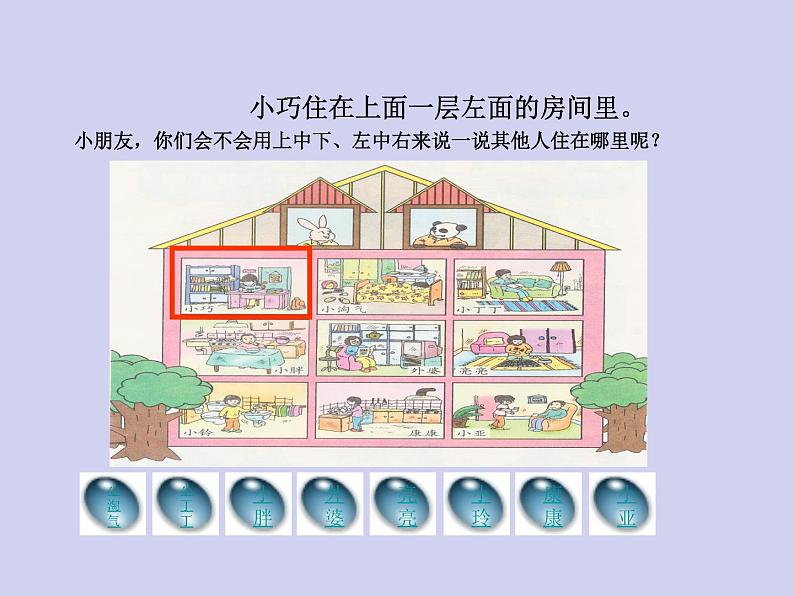 【沪教版】一年级下册 上中下、左中右ppt课件第5页