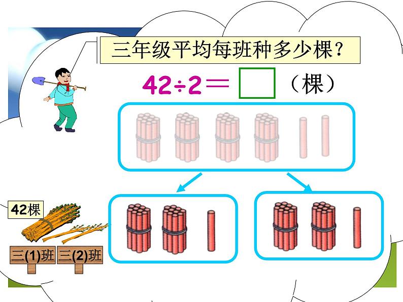 人教版三年级下册2除数是一位数的除法笔算除法课件06