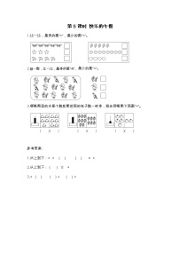 北师大版一年级上册快乐的午餐课时练习