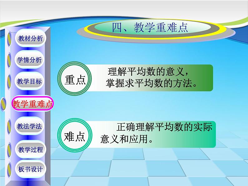 四年级上册数学 九 《平均数》说课课件 青岛版（五四制）第6页