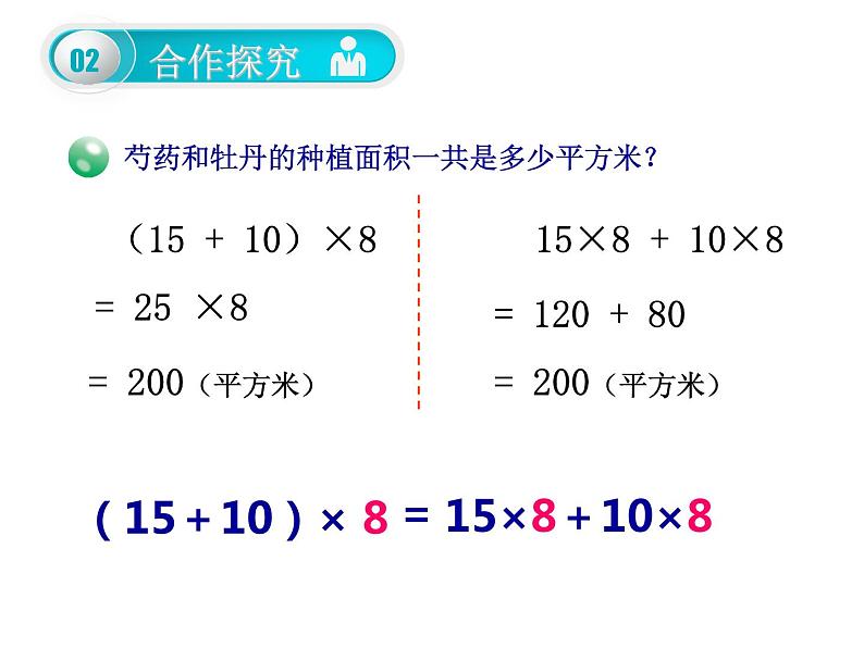 四年级上册数学 三《乘法分配律》课件 青岛版（五四制）第6页