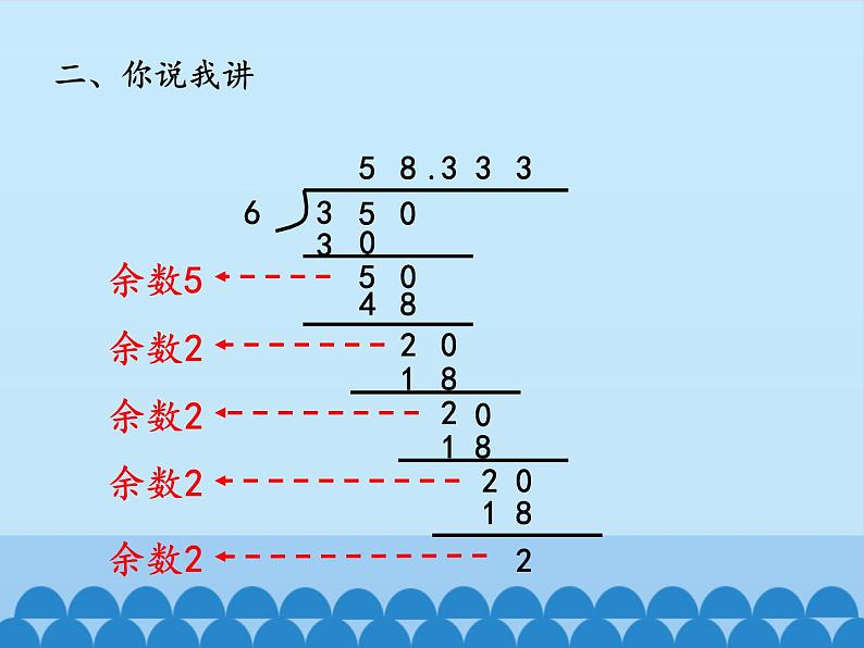 四年级上册数学 十 游三峡——小数除法-循环小数_课件 青岛版（五四制）04