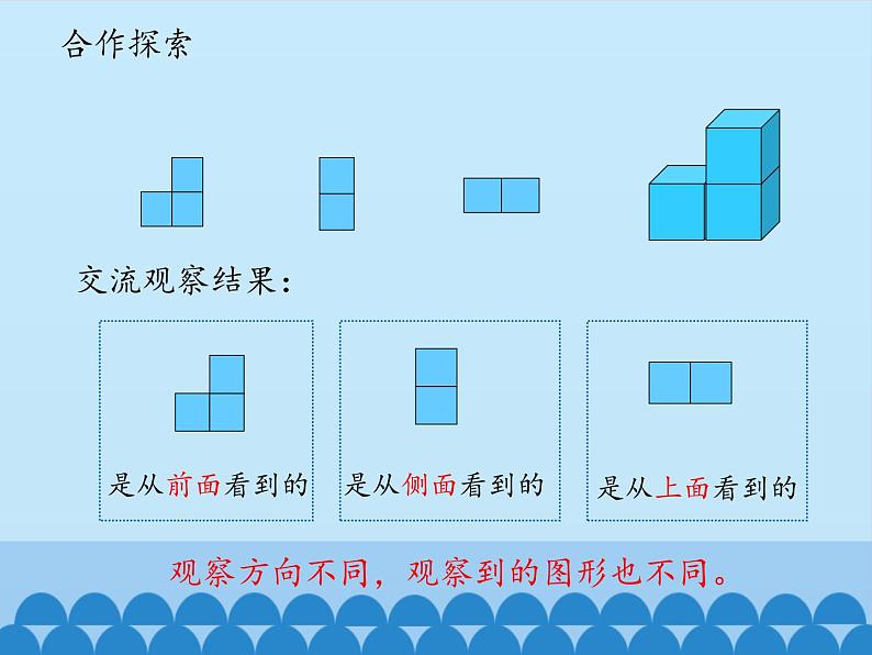 四年级上册数学 六 趣味拼搭——观察物体_课件 青岛版（五四制）06