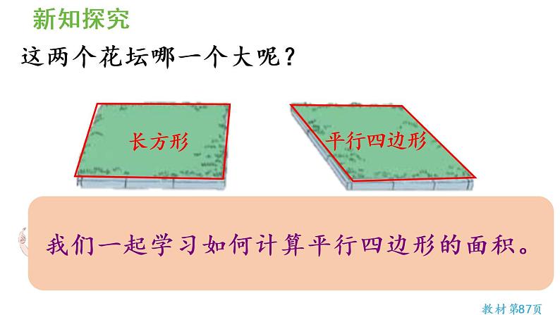 五年级上册数学课件-6 多边形的面积第1课时  平行四边形的面积（1）人教版第7页