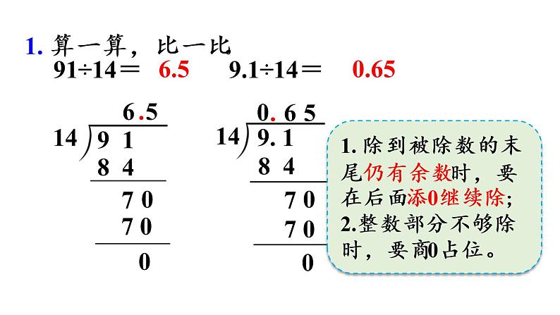 五年级上册数学课件-3 小数除法练习六人教版05