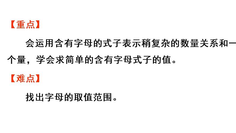 五年级上册数学课件-5 简易方程1.用字母表示数第4课时  用字母表示数（4）人教版03