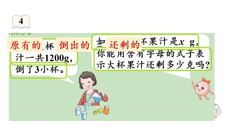 五年级上册数学课件-5 简易方程1.用字母表示数第4课时  用字母表示数（4）人教版06