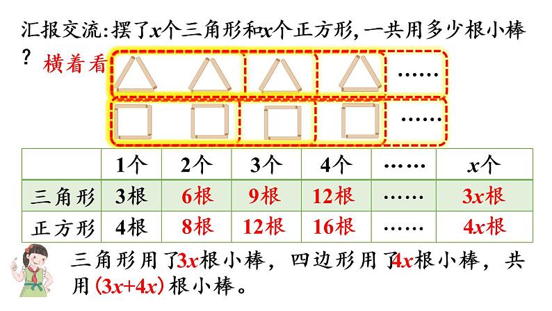 五年级上册数学课件-5 简易方程1.用字母表示数第5课时  用字母表示数（5）人教版07