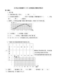 数学五年级下册第六单元 折线统计图折线统计图同步达标检测题