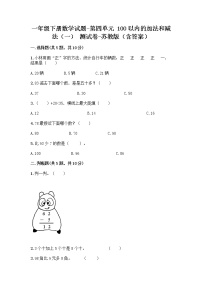 苏教版一年级下册四 100以内的加法和减法(一)巩固练习