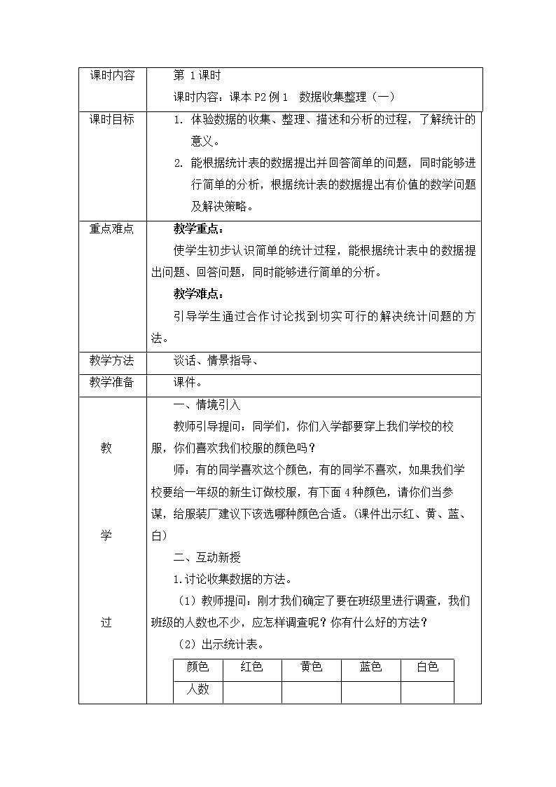 小学二年级数学下册第一单元教案第2页