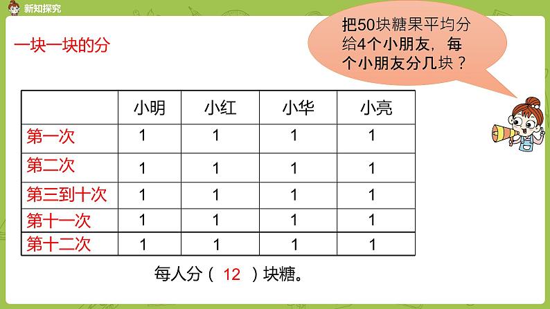 北师大版二年级数学上册 第七单元 第3课时 分糖果 课件04