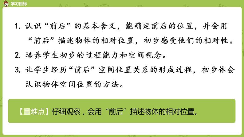 北师大版一年级数学上册 第五单元 前后 课件第2页