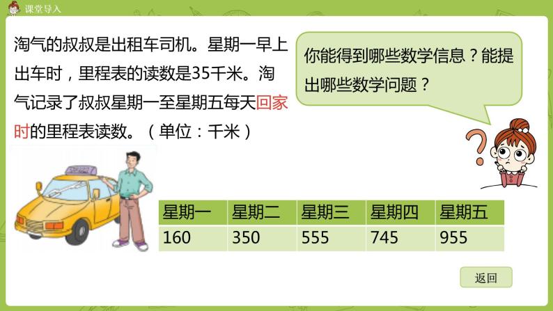 北师大版三年级数学上册 3.6里程表（二） 课件03