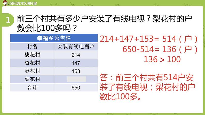 北师大版三年级数学上册 整理与复习第2课时 课件第6页