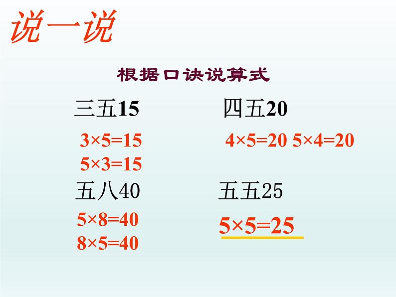 二年级数学上册16.5的乘法口诀_课件 浙教版第6页