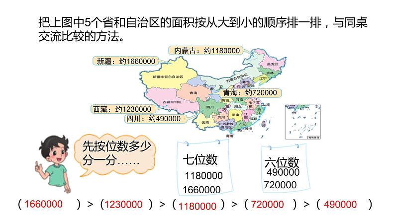 北师大版四年级数学上册 1.4国土面积 课件06