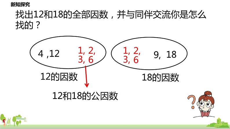 北师大数学五年级上册 5.9《找最大公因数》PPT课件06