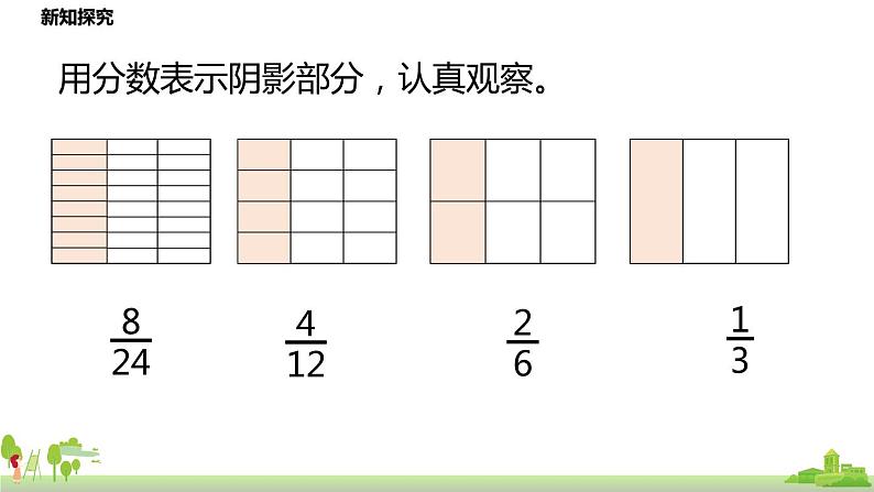 北师大数学五年级上册 5.10《约分》PPT课件04