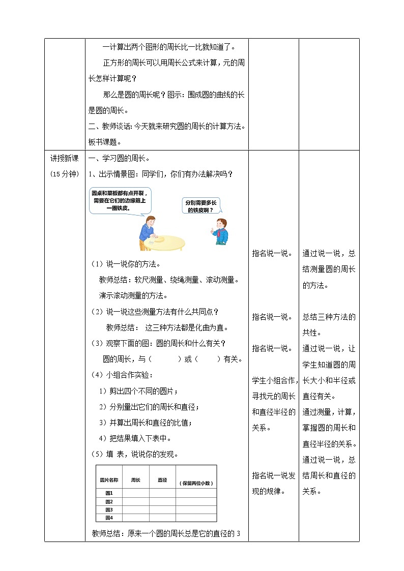 5.2《 圆的周长》课件+教案+同步练习02