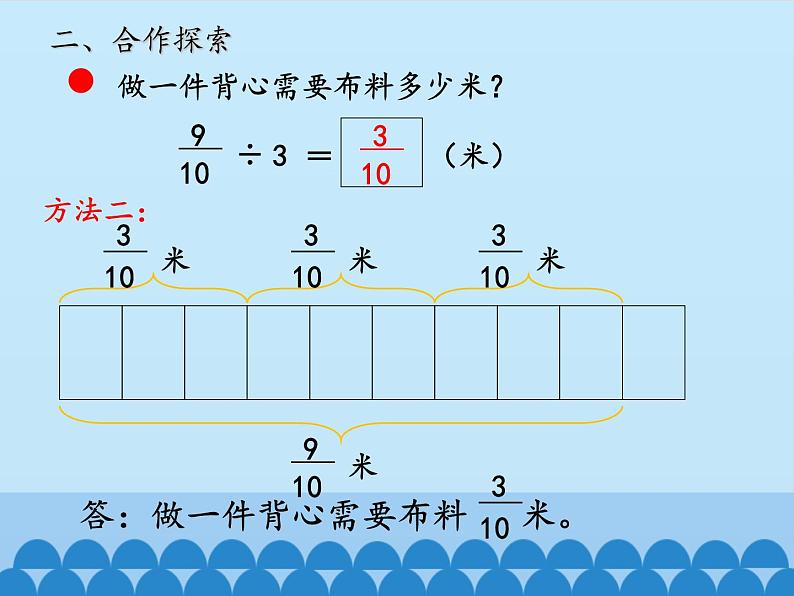 五年级数学上册 六 布艺兴趣小组——分数除法-第一课时_课件1 青岛版（五四制）第5页