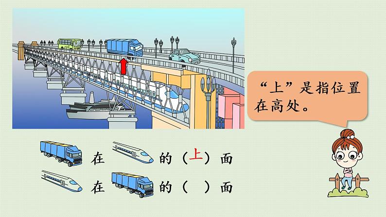 人教版一年级数学上册 2位置 第1课时   上、下、前、后 课件.pptx第7页