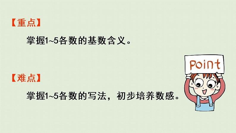 人教版一年级数学上册 3 1~5的认识和加减法 第1课时  1~5的认识 课件第3页