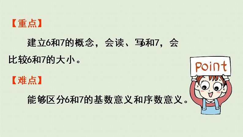 人教版一年级数学上册 5 6~10的认识和加减法 第1课时  6和7的认识 课件第3页