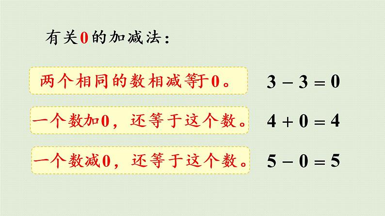 人教版一年级数学上册 3 1~5的认识和加减法 练习六 课件05