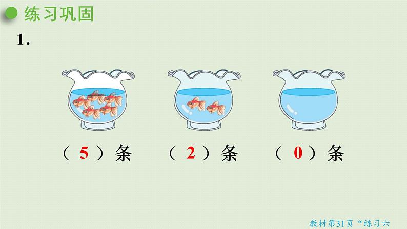 人教版一年级数学上册 3 1~5的认识和加减法 练习六 课件06