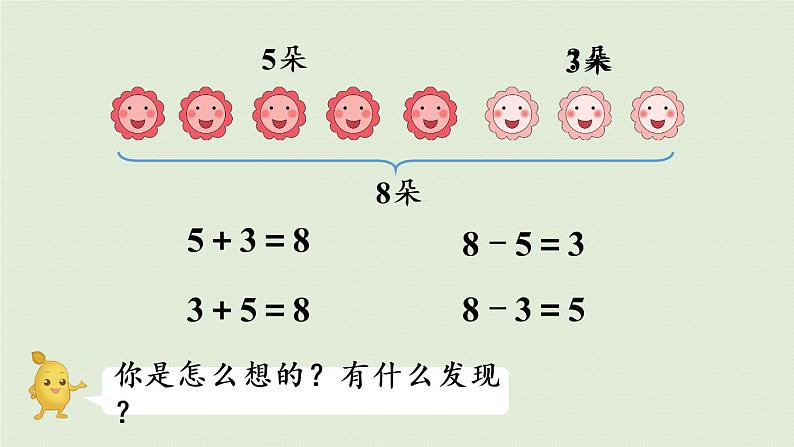 人教版一年级数学上册 5 6~10的认识和加减法 第8课时  8和9的加减法 课件07