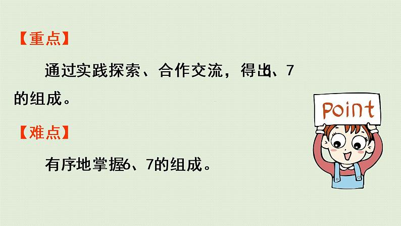 人教版一年级数学上册 5 6~10的认识和加减法 第2课时  6和7的组成 课件03