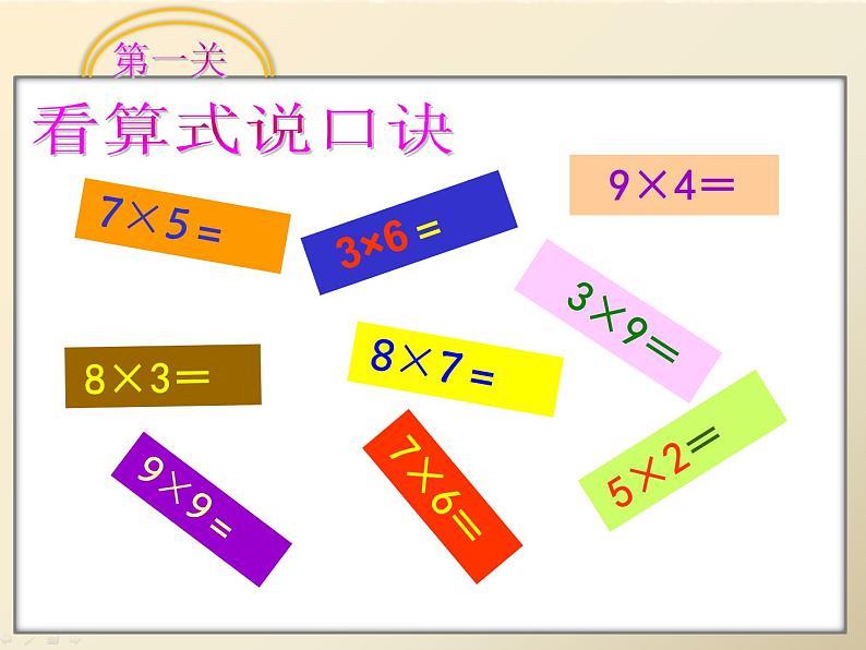 苏教版二年级上册数学三 表内乘法（一）_复习课件第5页