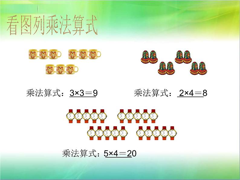 苏教版二年级上册数学三 表内乘法（一）_乘加、乘减课件第4页