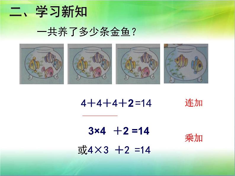 苏教版二年级上册数学三 表内乘法（一）_乘加、乘减课件第5页