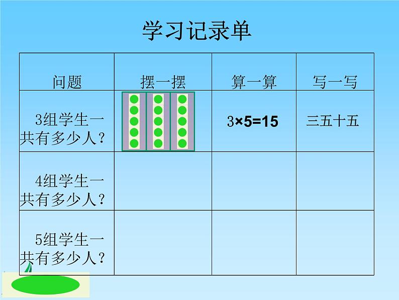 苏教版二年级上册数学三 表内乘法（一）_《5的乘法口诀》课件08